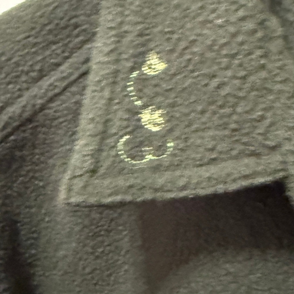 VTG 90s Disney Store Tigger Fleece L Shacket Shirt Jacket Green Embroidered Fall - Picture 7 of 11